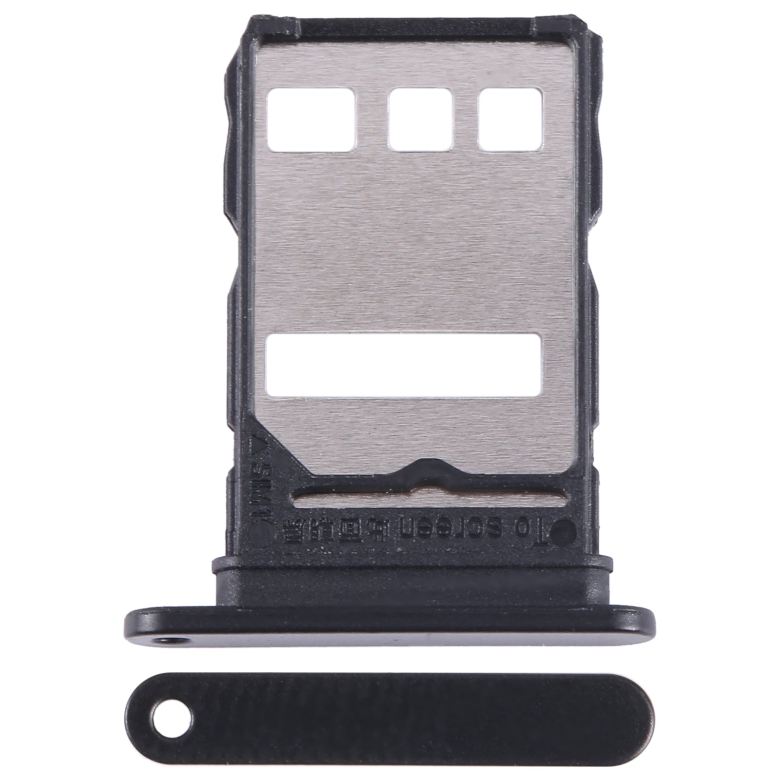 For Huawei Enjoy 50 Plus SIM Card Tray (Black)