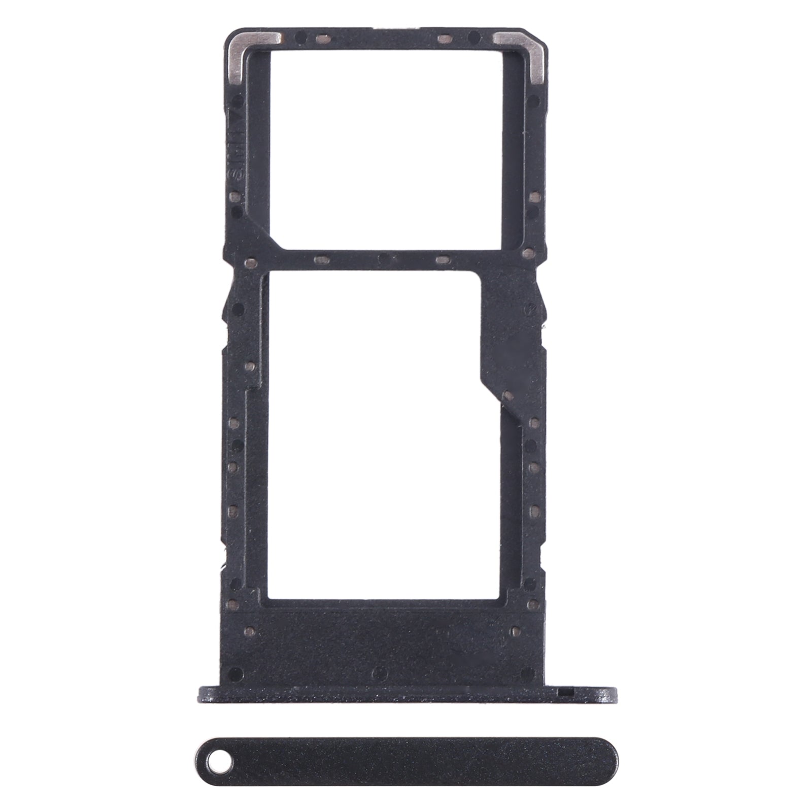 For Huawei Enjoy 50Z SIM + SIM / Micro SD Card Tray (Black)