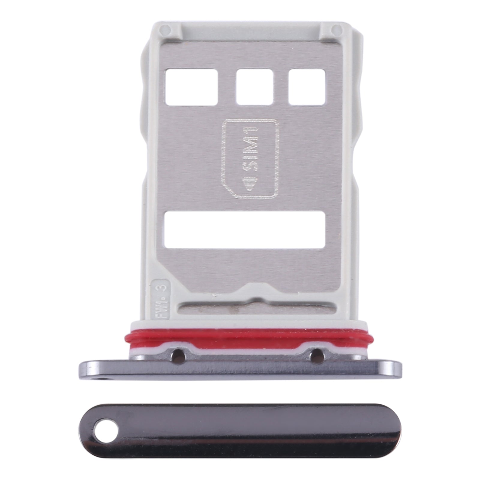 For Huawei Mate 50 SIM + NM Card Tray (Black)
