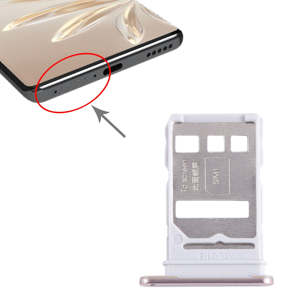 For Honor 70 SIM + SIM Card Tray (Gold)