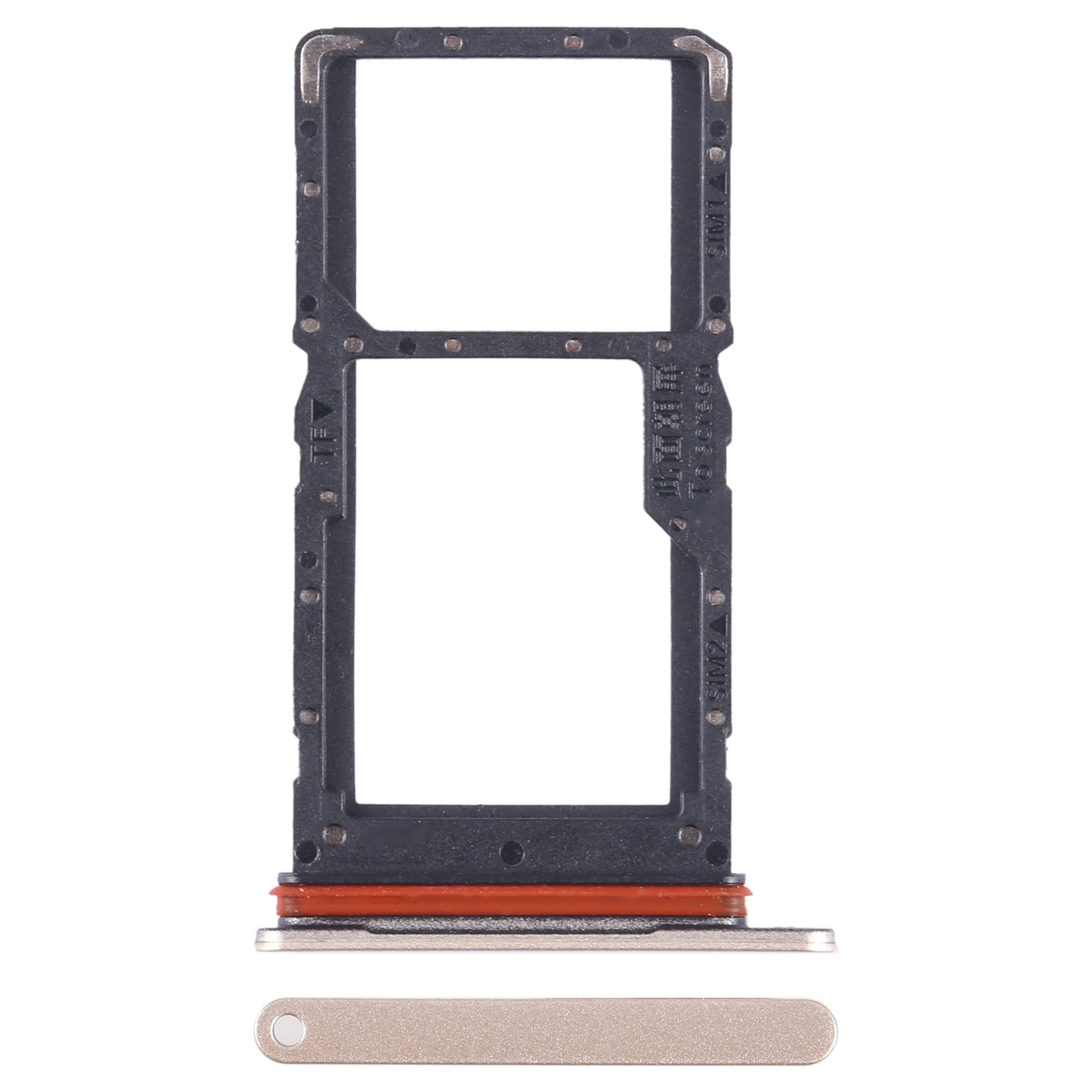 For Honor Play 30 SIM + SIM / Micro SD Card Tray (Gold)