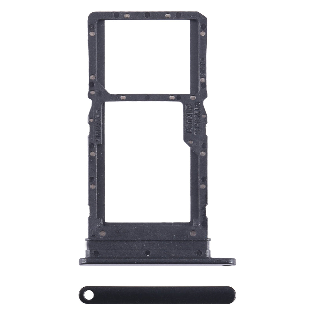 For Honor Play6T SIM + SIM / Micro SD Card Tray (Black)