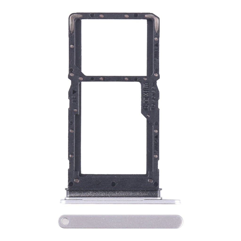 For Honor X5 Plus SIM + SIM / Micro SD Card Tray (Silver)