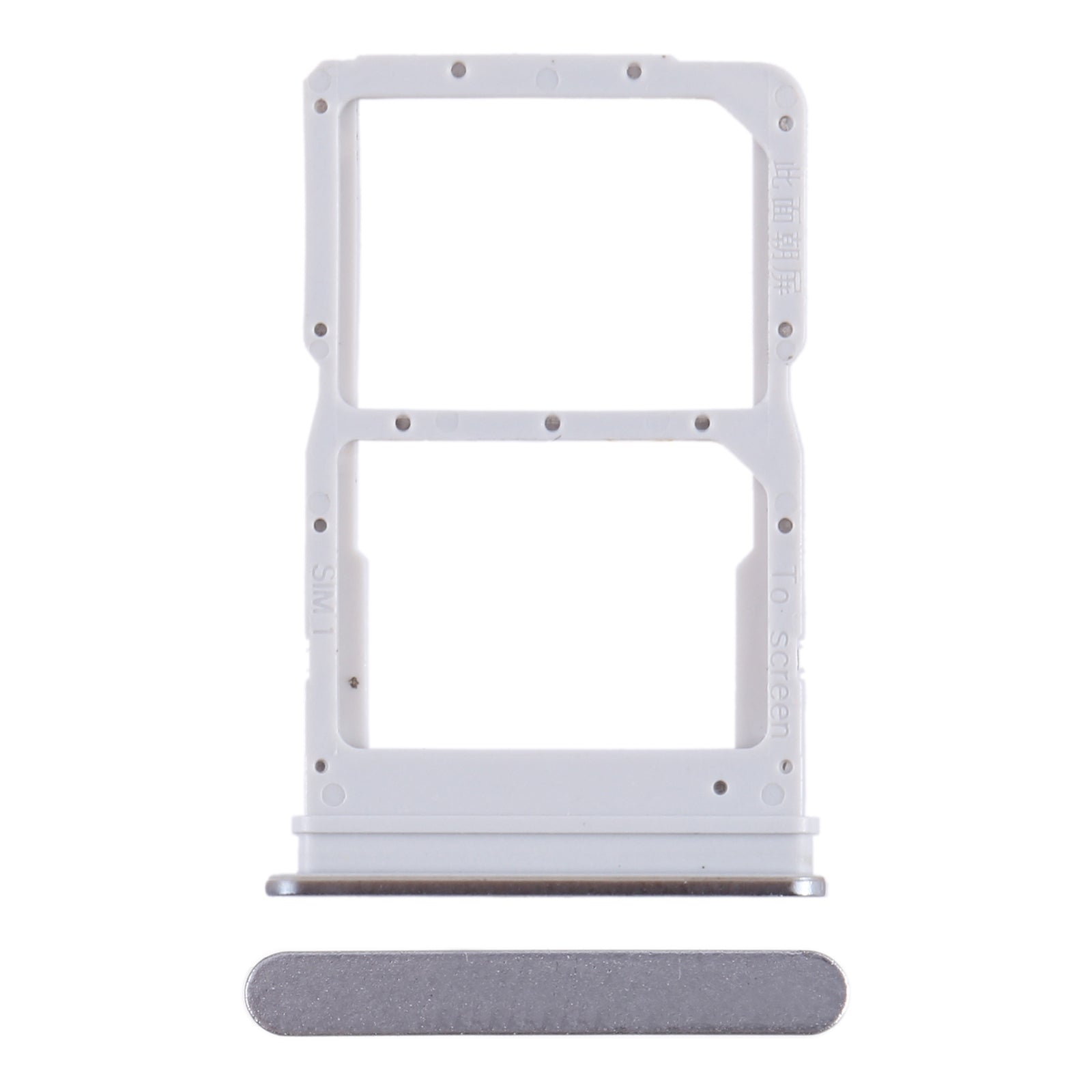 For Honor X8 SIM + SIM Card Tray (Silver)