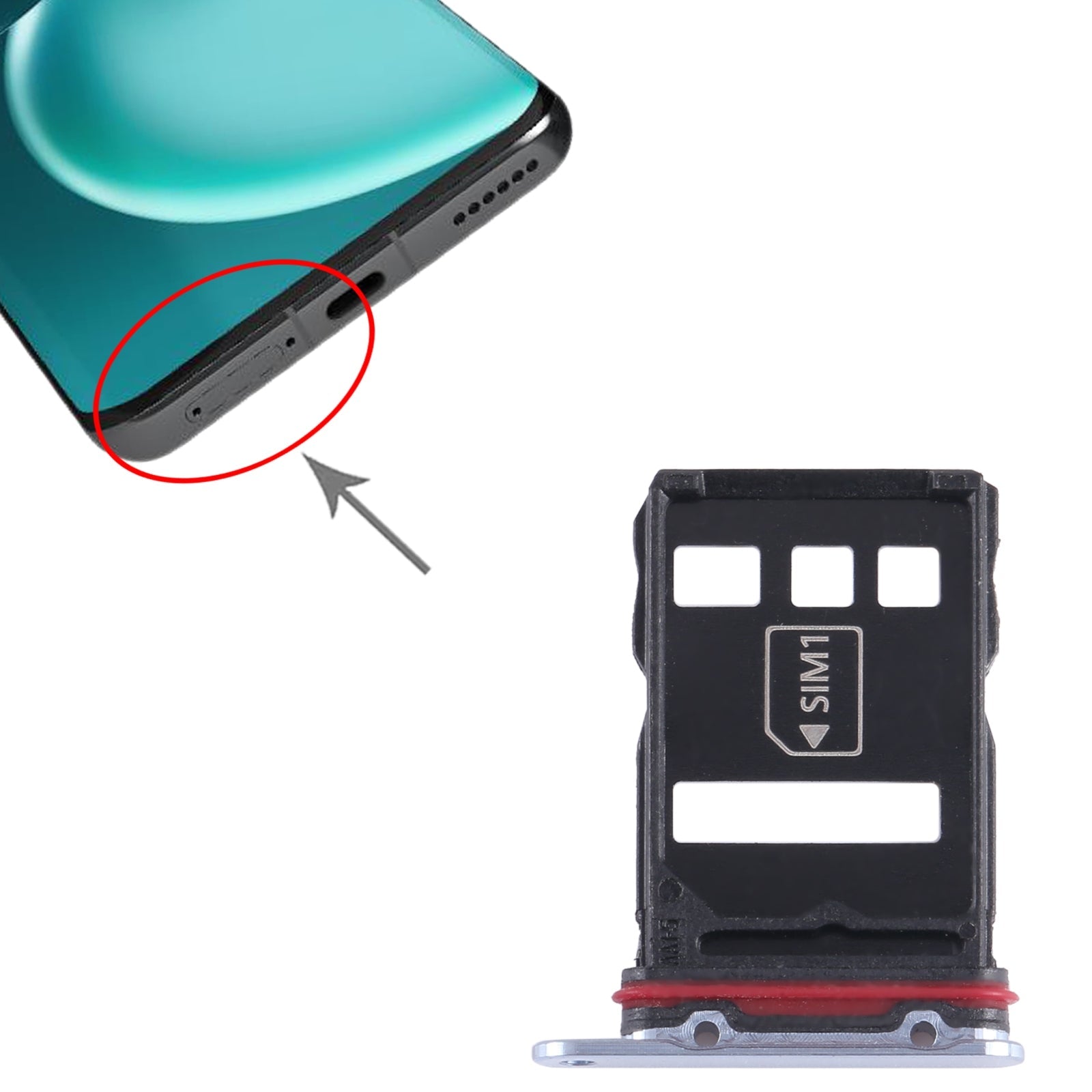 For Honor Magic4 Pro SIM + NM Card Tray (Blue)