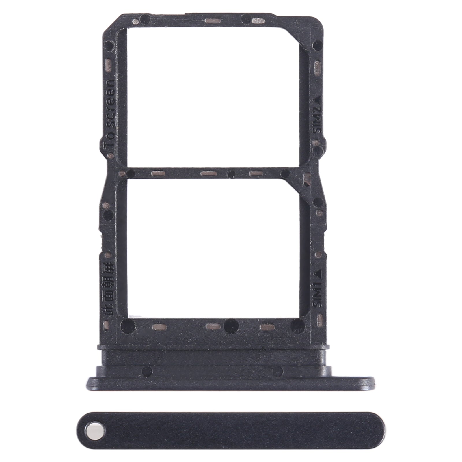 For Honor Play 40C SIM + SIM Card Tray (Black)