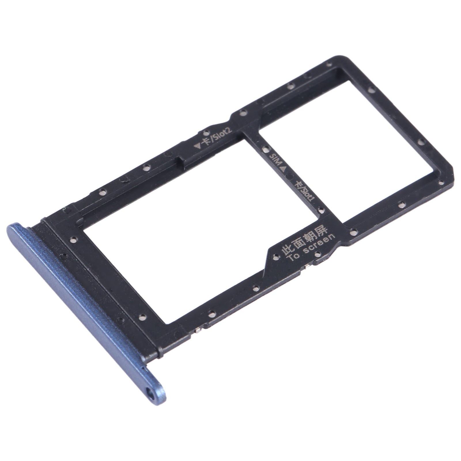 For Honor Play 20A SIM + SIM / Micro SD Card Tray (Blue)