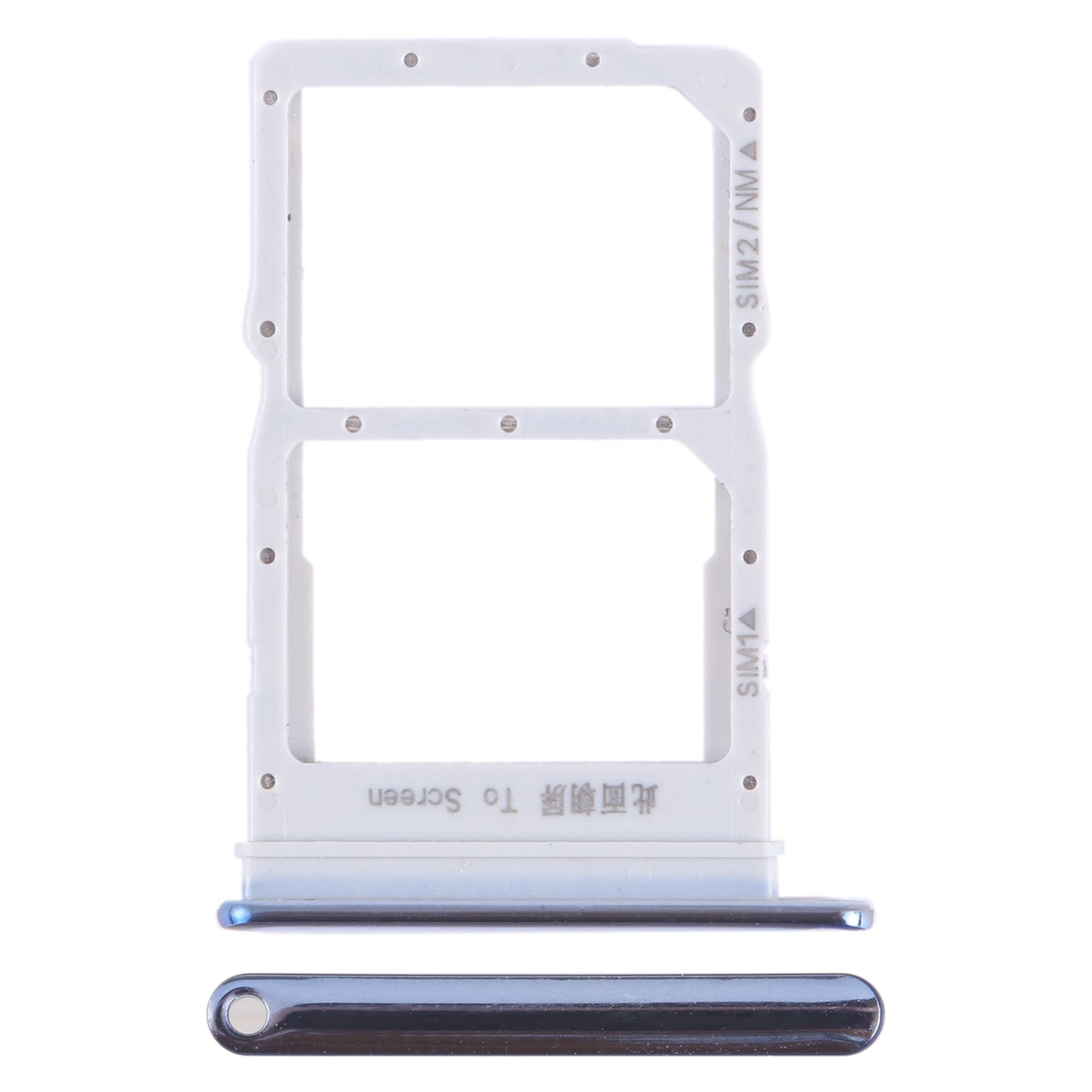 For Honor X10 Pro SIM + SIM / NM Card Tray (Silver)