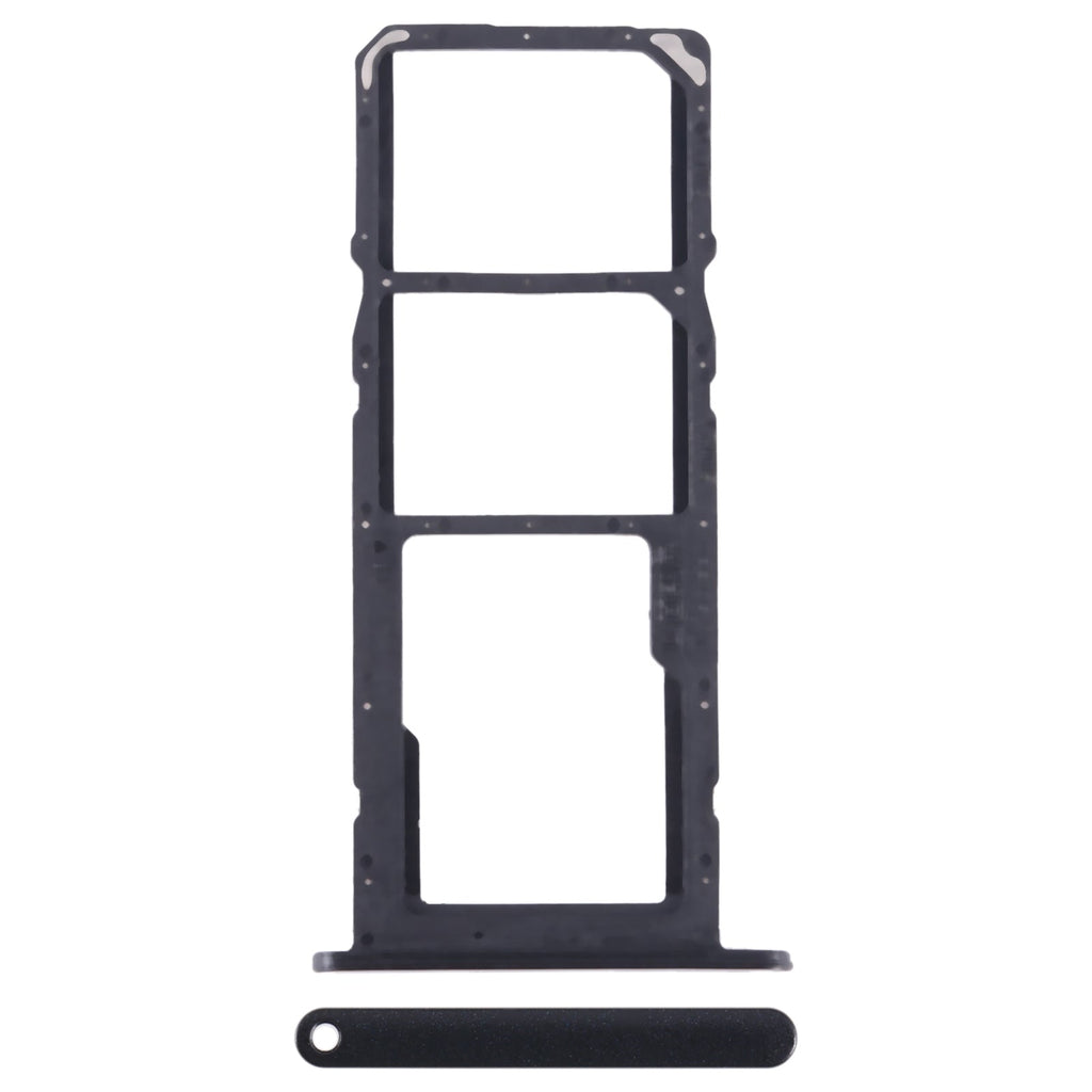For Honor X10 Lite SIM + SIM + Micro SD Card Tray (Black)