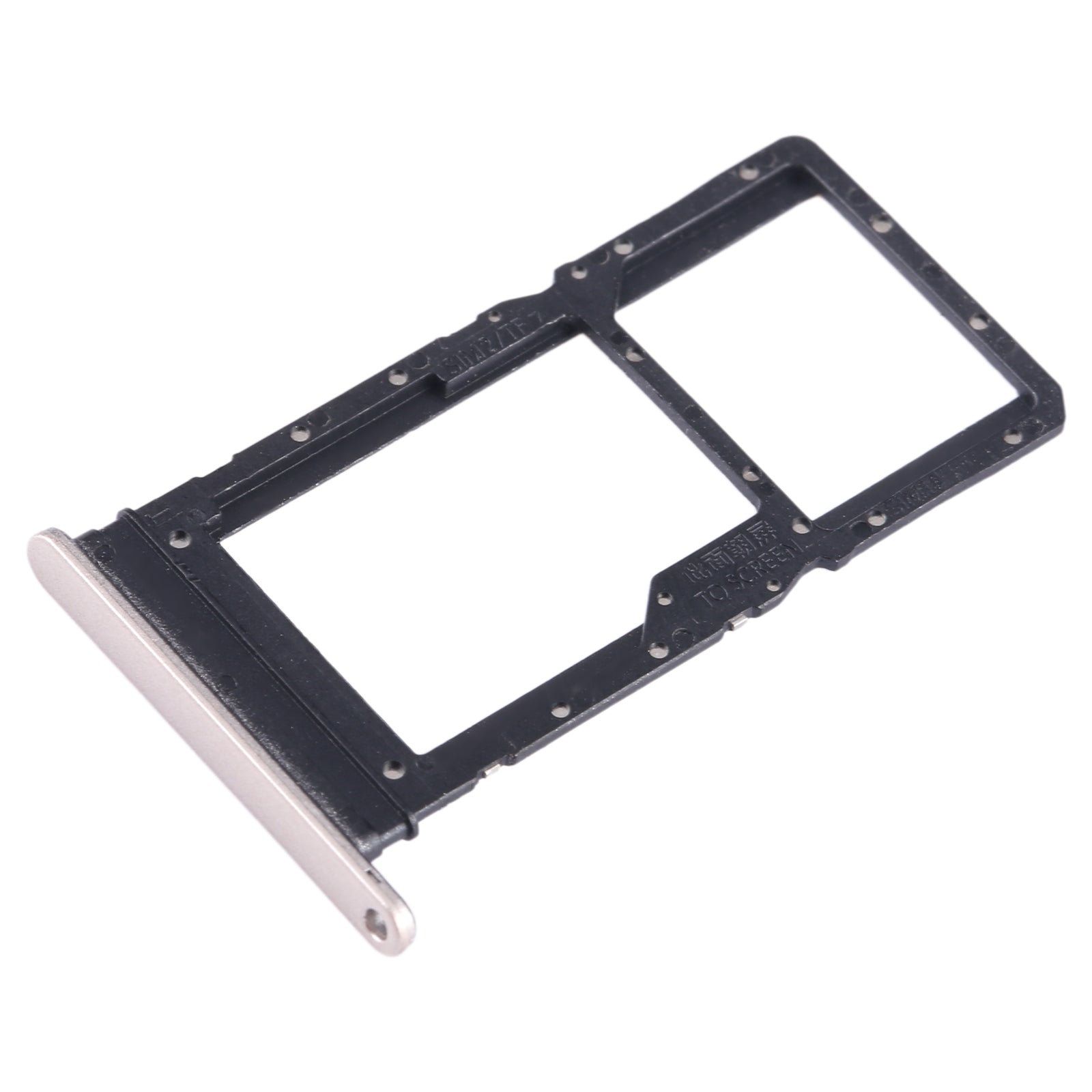 For Honor X7a SIM + SIM / Micro SD Card Tray (Gold)