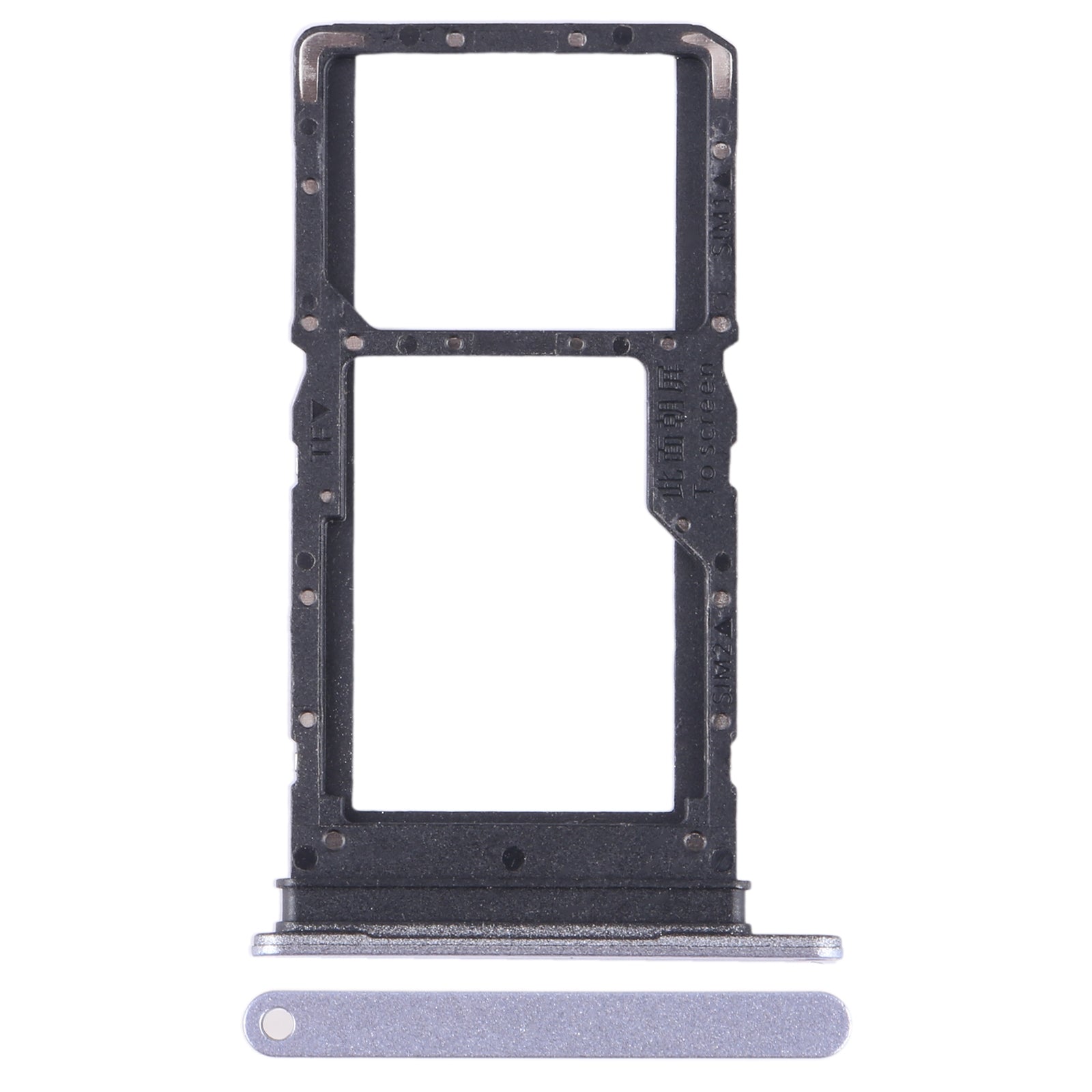 For Honor X8 5G SIM + SIM / Micro SD Card Tray (Purple)