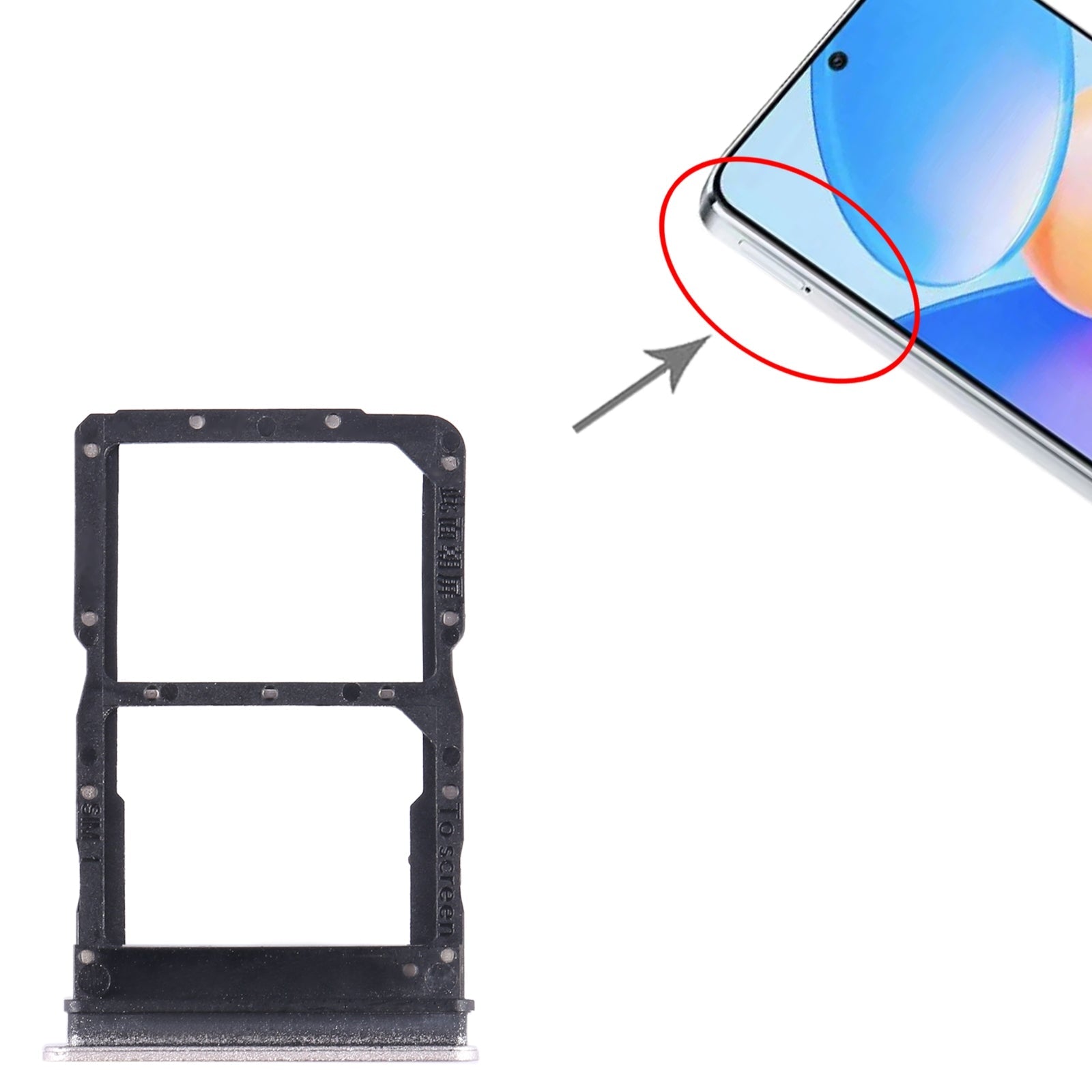 For Honor X40i SIM + SIM Card Tray (Aurora)