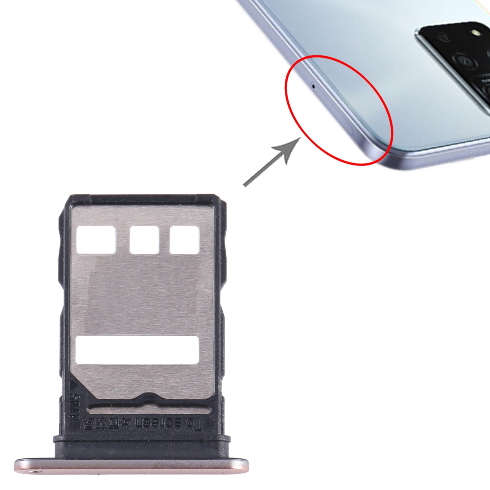 For Honor Play 50 Plus SIM Card Tray (Gold)