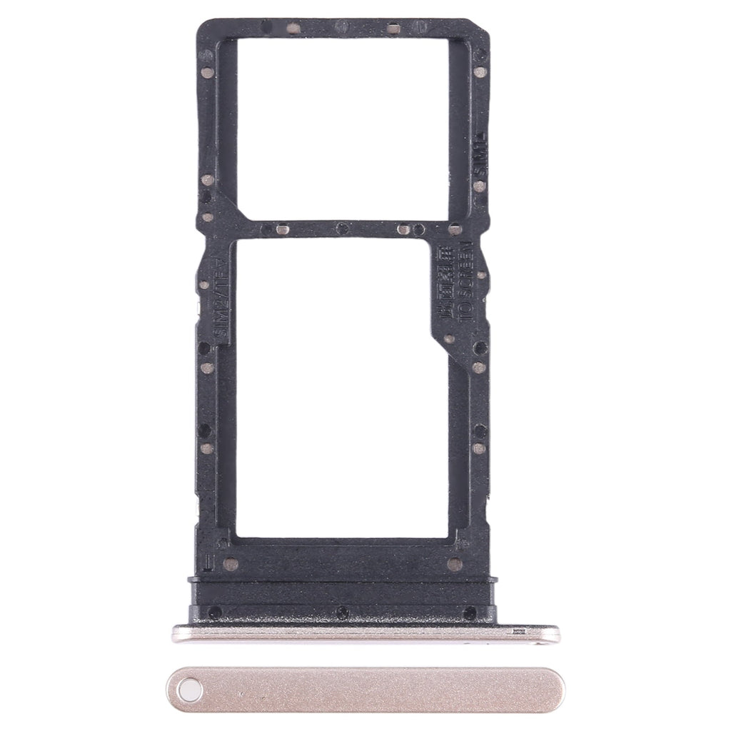 For Honor X7 SIM + SIM / Micro SD Card Tray (Gold)