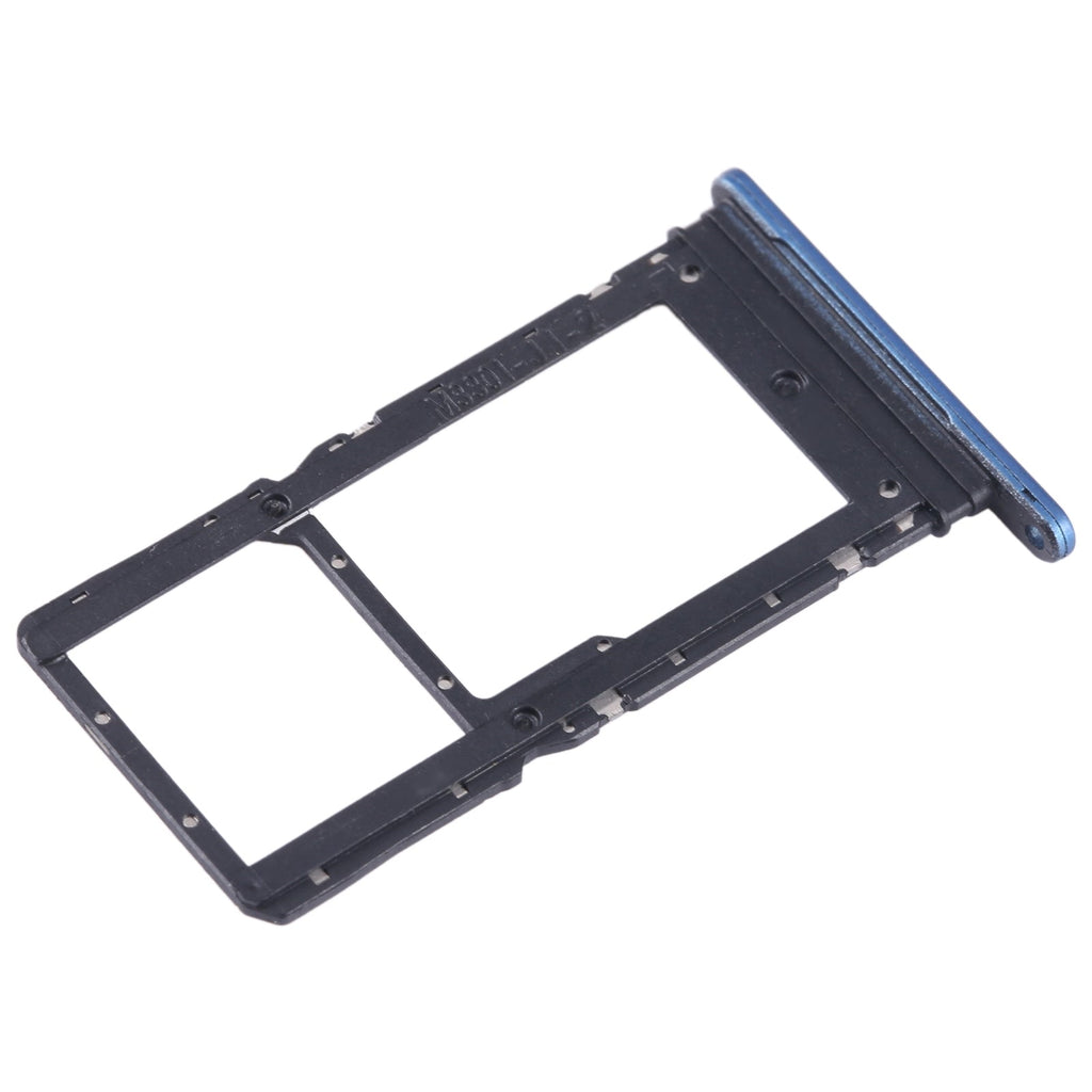 For Honor X7 SIM + SIM / Micro SD Card Tray (Blue)