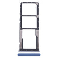 For Xiaomi Poco M4 Pro SIM Card Tray + SIM Card Tray + Micro SD Card Tray (Dark Blue)