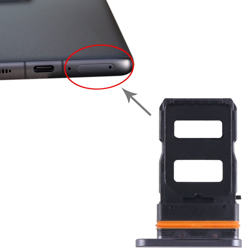 For Xiaomi 12 Pro SIM Card Tray + SIM Card Tray (Black)
