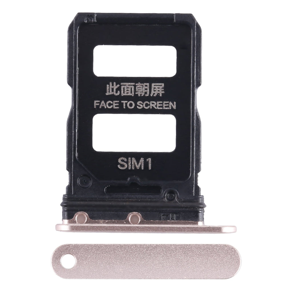For Xiaomi Civi 1S SIM Card Tray + SIM Card Tray (Gold)