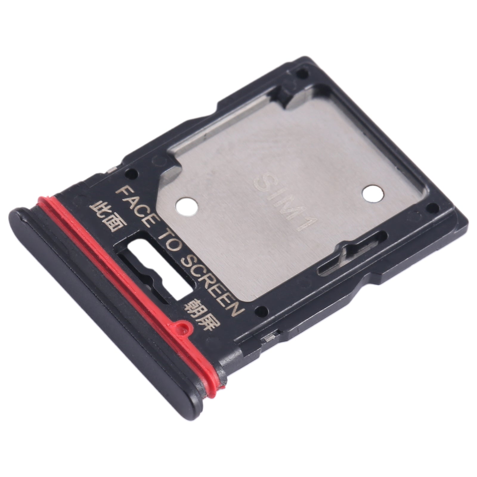 For Xiaomi Redmi K50i SIM Card Tray + SIM Card Tray / Micro SD Card Tray (Black)