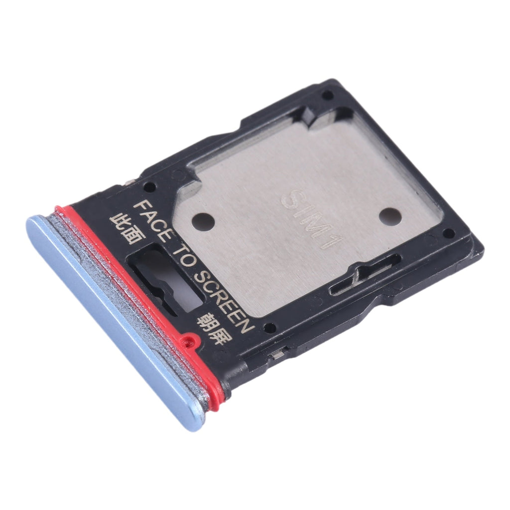 For Xiaomi Redmi K50i SIM Card Tray + SIM Card Tray / Micro SD Card Tray (Blue)