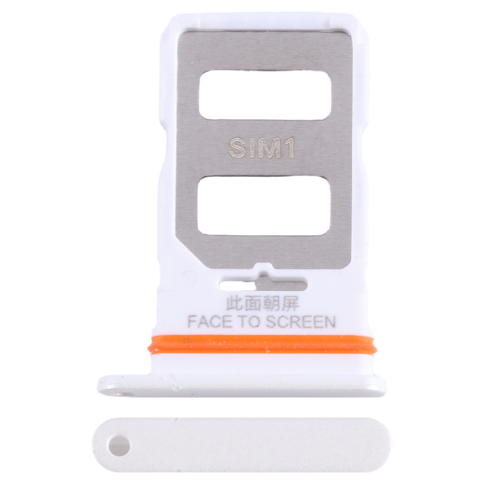 For Xiaomi Redmi Note 12 Pro 5G SIM Card Tray + SIM Card Tray (White)