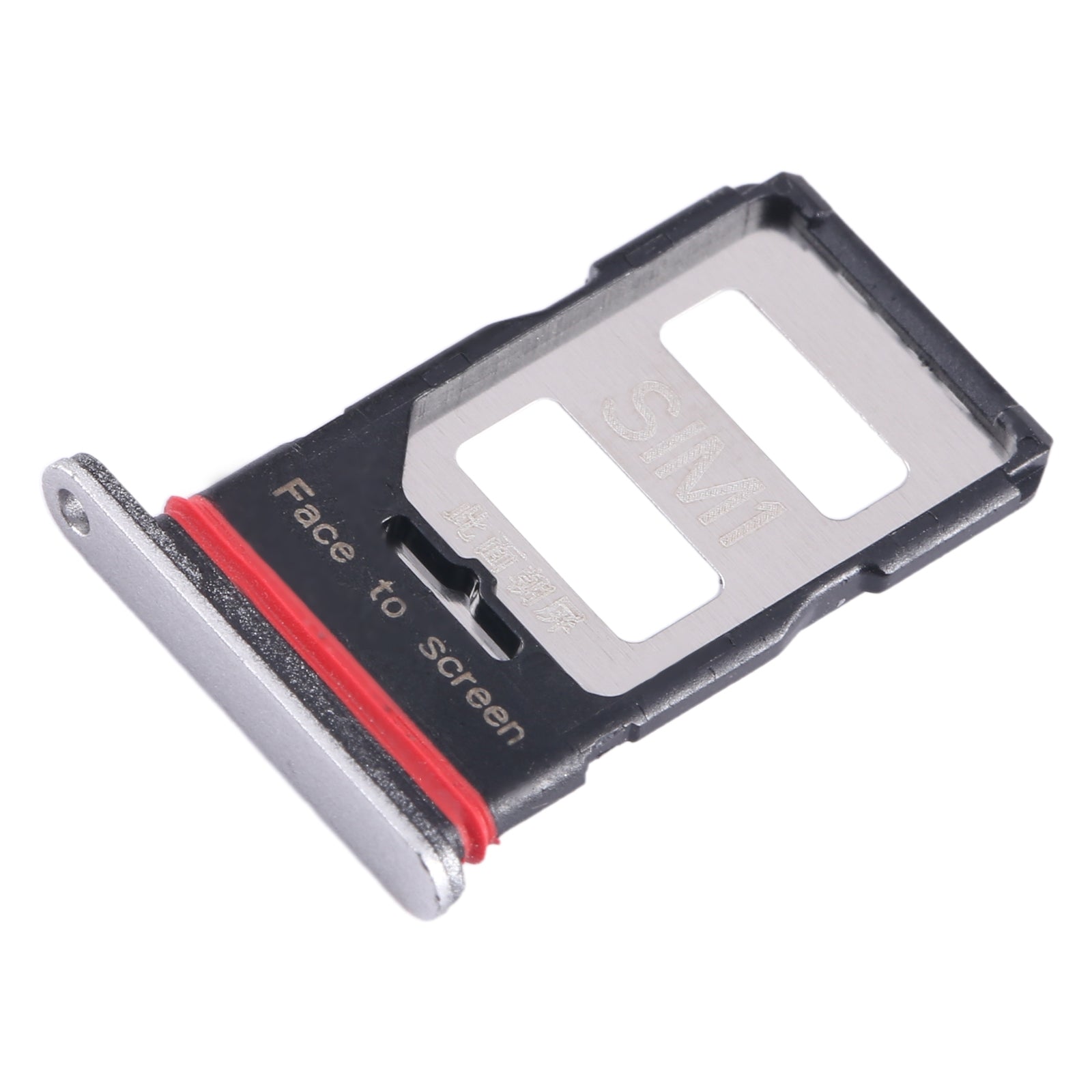 For Xiaomi Redmi K60 SIM Card Tray + SIM Card Tray (Silver)
