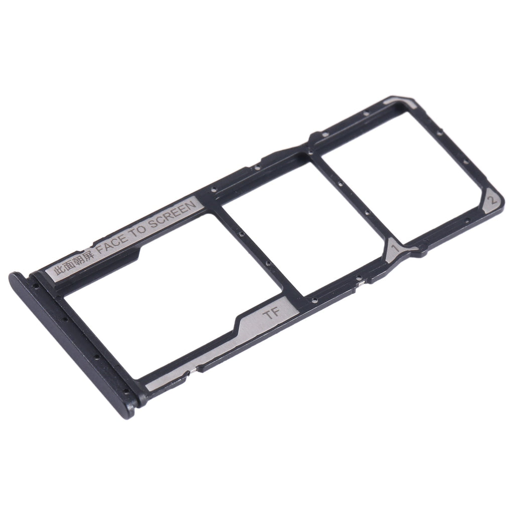 For Xiaomi Redmi Note 12s SIM Card Tray + SIM Card Tray + Micro SD Card Tray (Black)