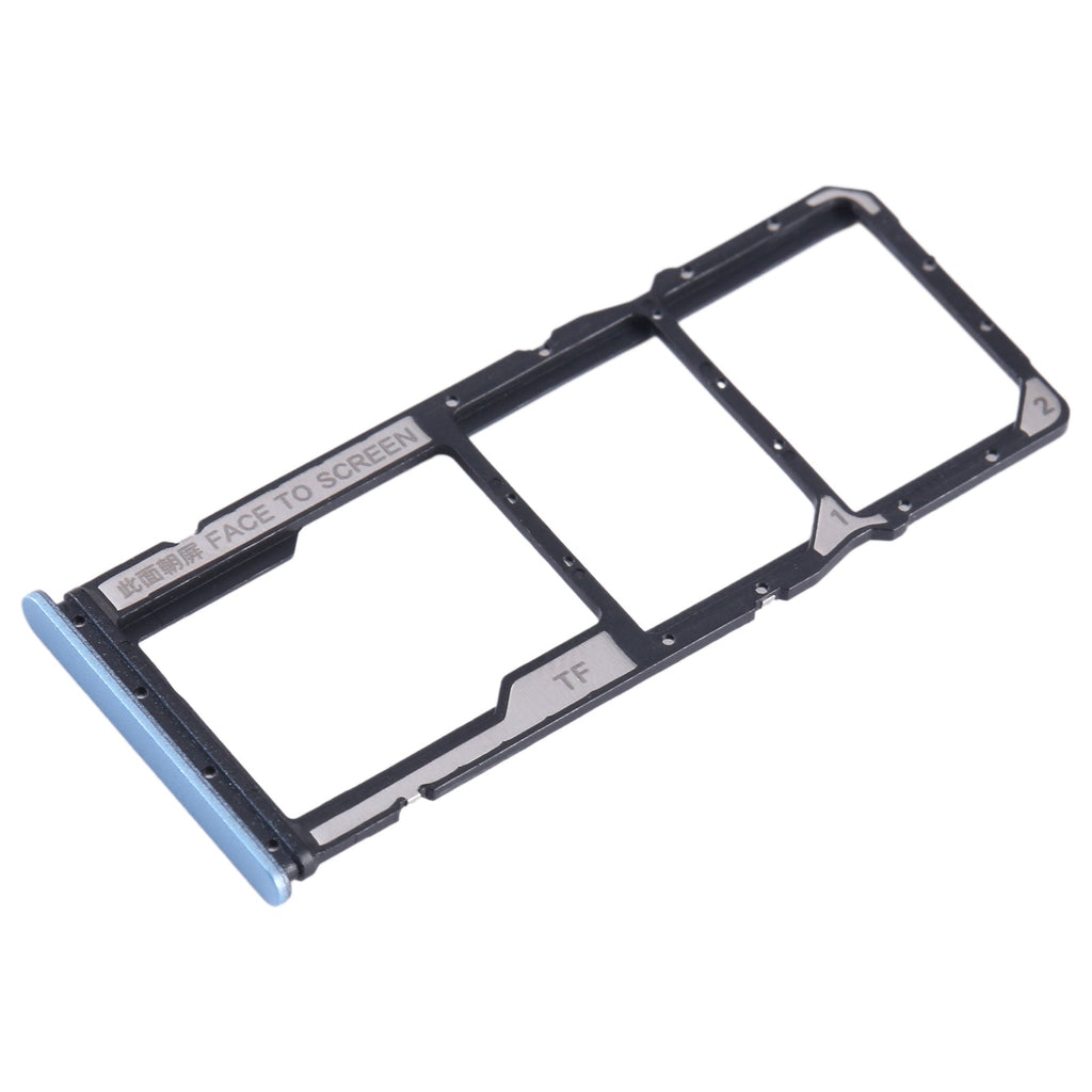 For Xiaomi Redmi Note 12s SIM Card Tray + SIM Card Tray + Micro SD Card Tray (Blue)