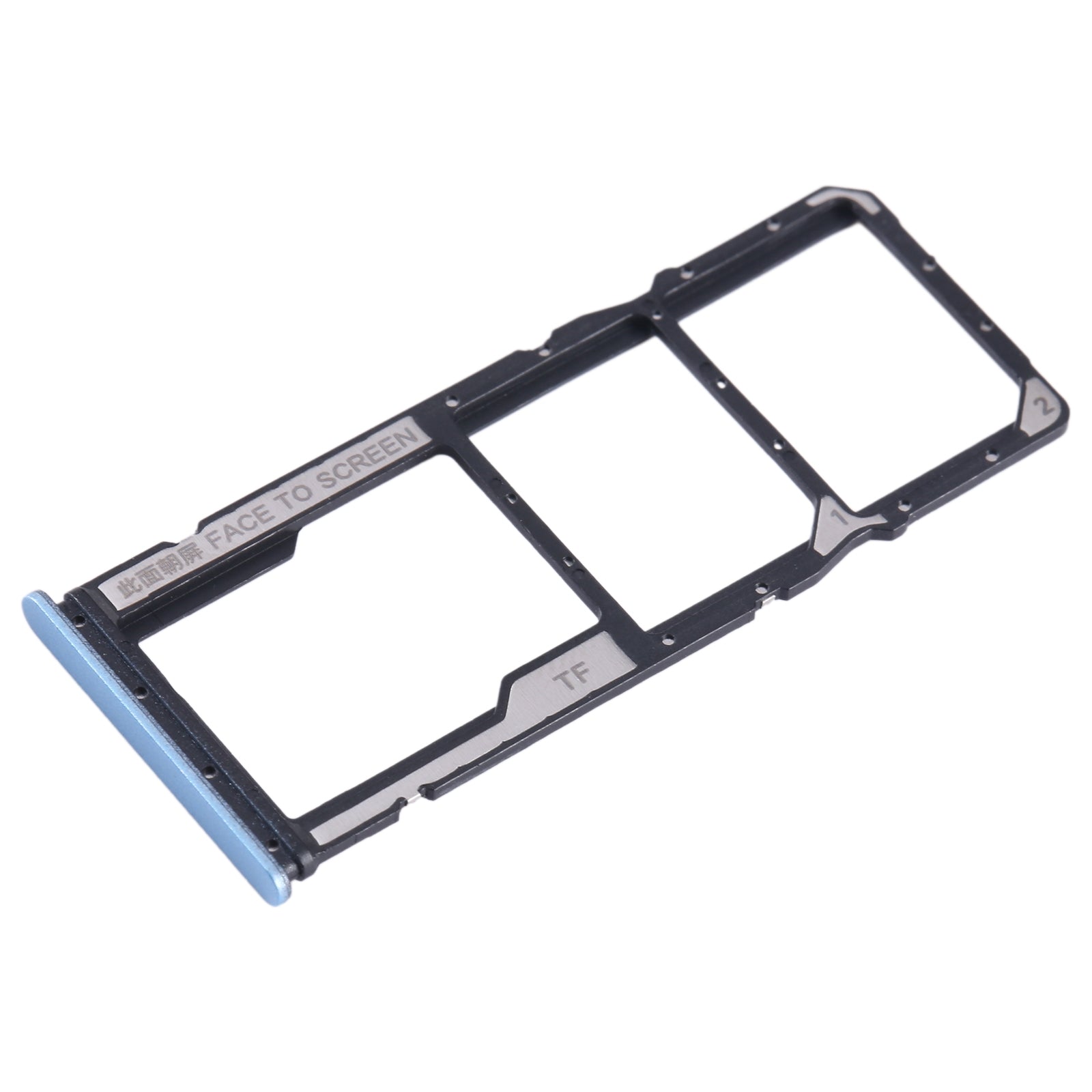 For Xiaomi Redmi Note 12s SIM Card Tray + SIM Card Tray + Micro SD Card Tray (Blue)