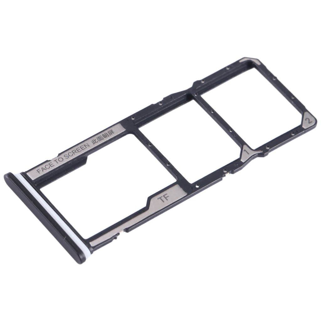 For Xiaomi Redmi A2 SIM Card Tray + SIM Card Tray + Micro SD Card Tray (Black)