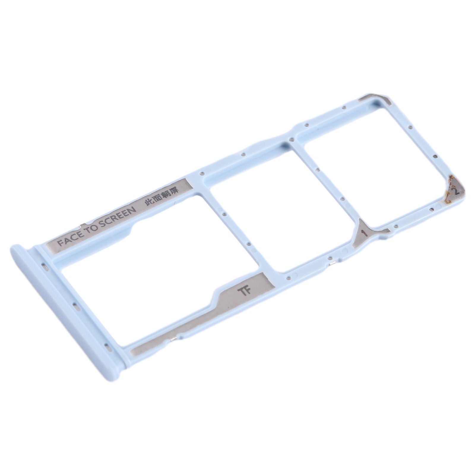 For Xiaomi Poco  C51 SIM Card Tray + SIM Card Tray + Micro SD Card Tray (Blue)