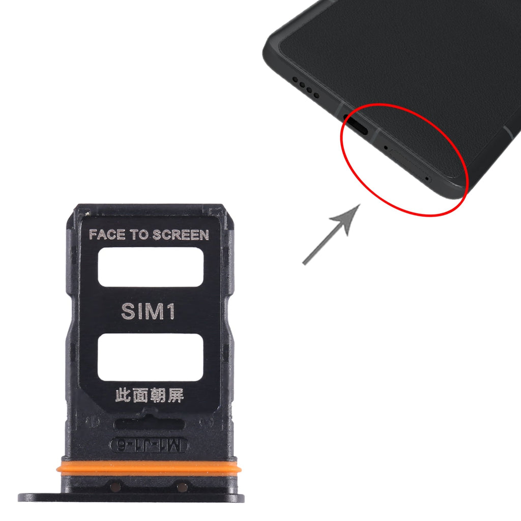 For Xiaomi 13 Ultra SIM Card Tray + SIM Card Tray (Black)
