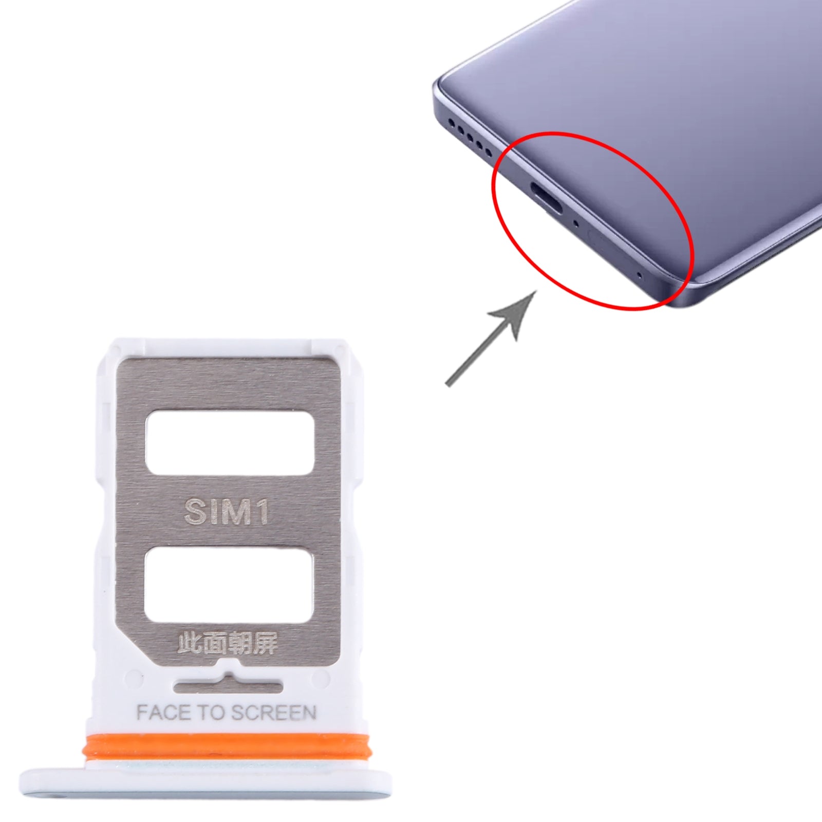 For Xiaomi Civi 3 SIM Card Tray + SIM Card Tray (Blue)