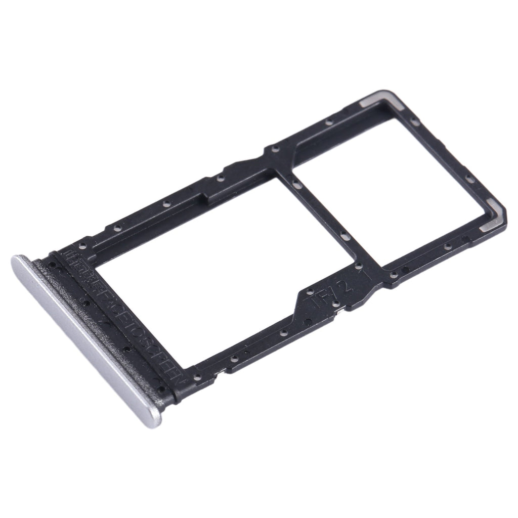 For Xiaomi Redmi Note 12R SIM Card Tray + SIM Card Tray / Micro SD Card Tray (Silver)