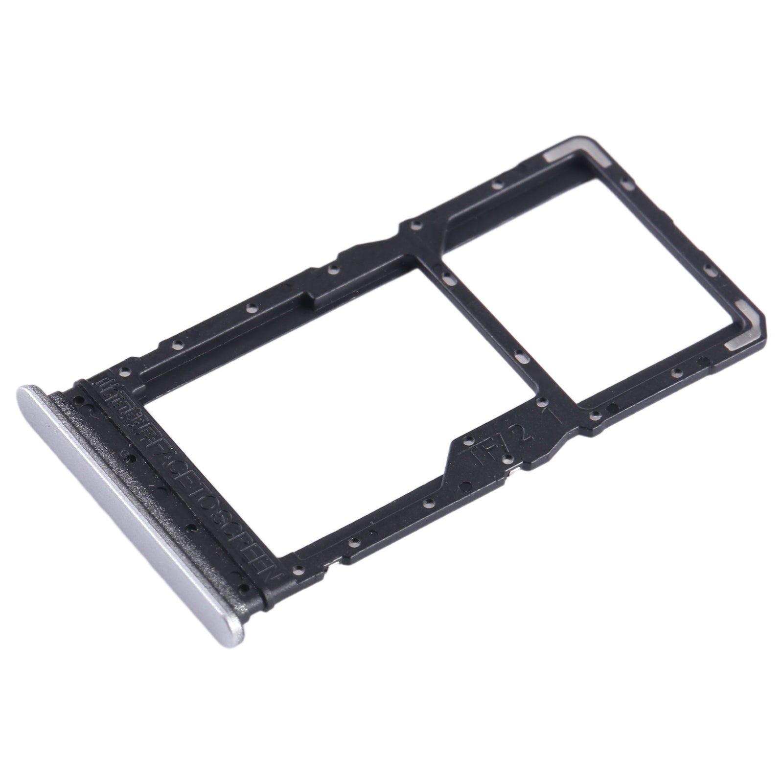 For Xiaomi Redmi Note 12R SIM Card Tray + SIM Card Tray / Micro SD Card Tray (Silver)