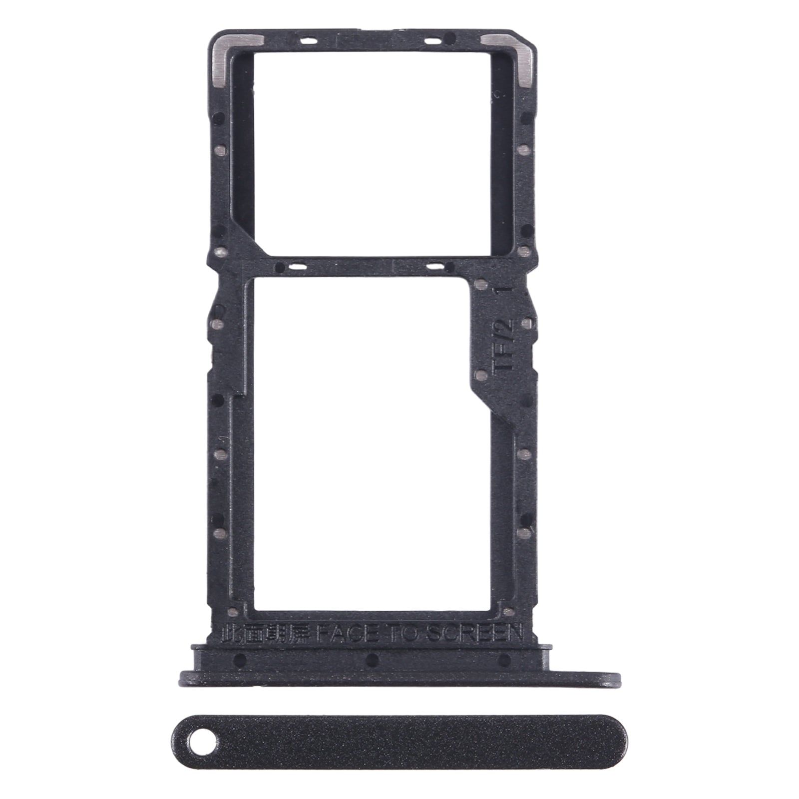 For Xiaomi Redmi Note 13 5G SIM Card Tray + SIM / Micro SD Card Tray (Black)