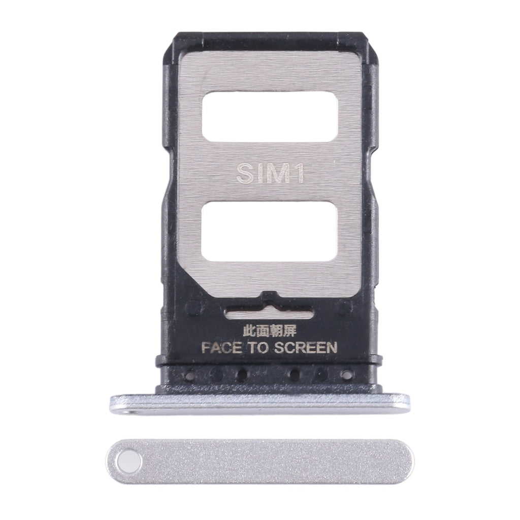 For Xiaomi Note 13 Pro+ SIM Card Tray + SIM Card Tray (Silver)