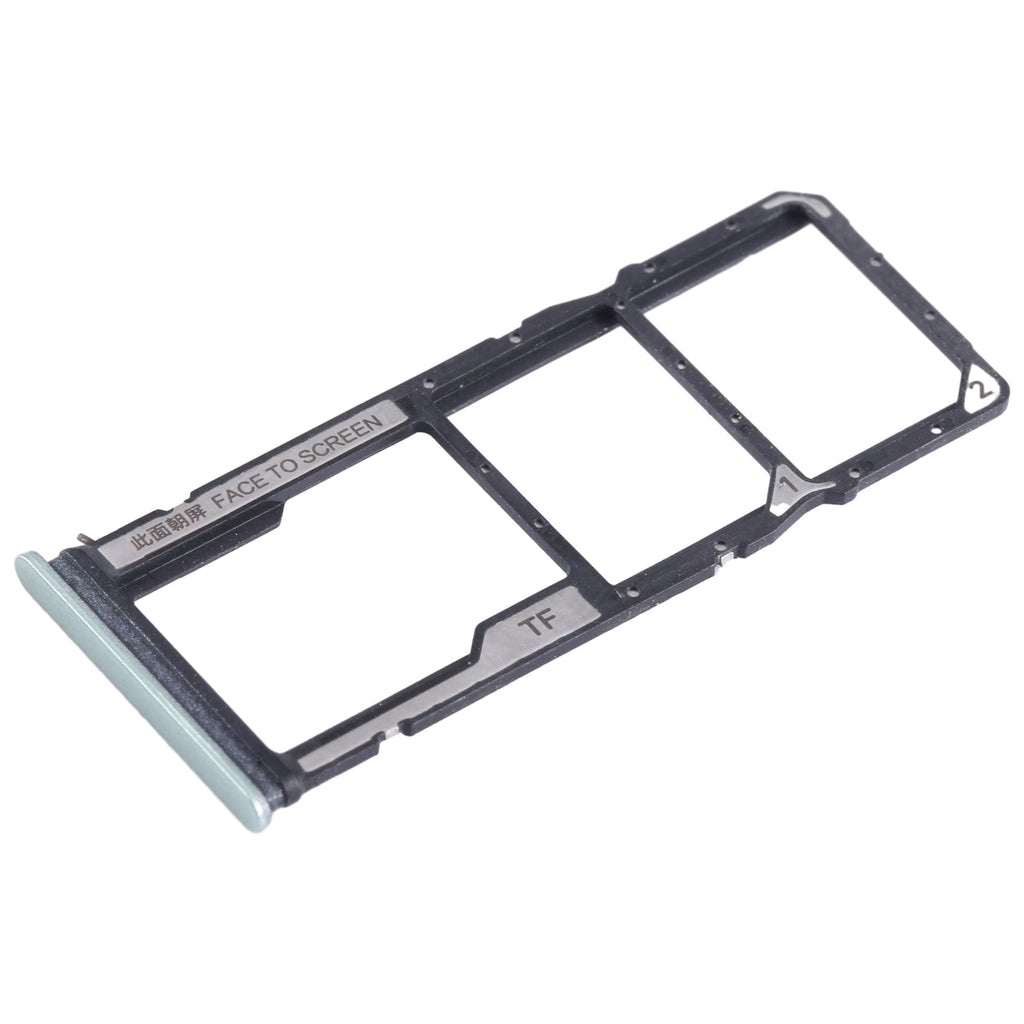 For Xiaomi Redmi 13C 4G SIM Card Tray + SIM Card Tray + Micro SD Card Tray (Green)