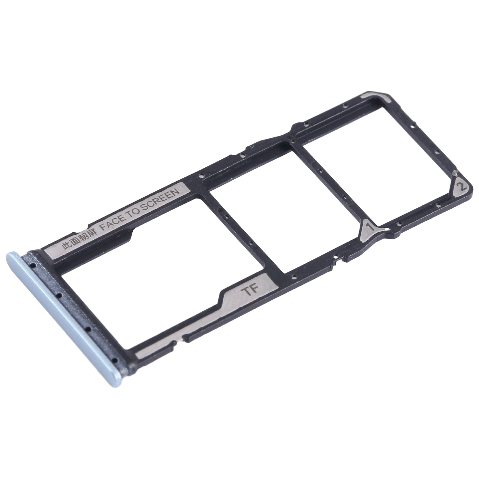 For Xiaomi Redmi 13C 4G SIM Card Tray + SIM Card Tray + Micro SD Card Tray (Blue)