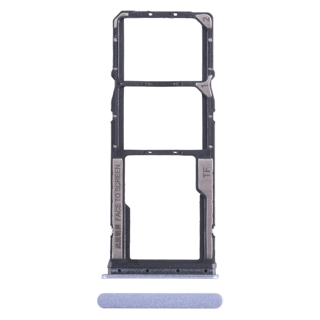 For Xiaomi Redmi 13C 4G SIM Card Tray + SIM Card Tray + Micro SD Card Tray (Purple)
