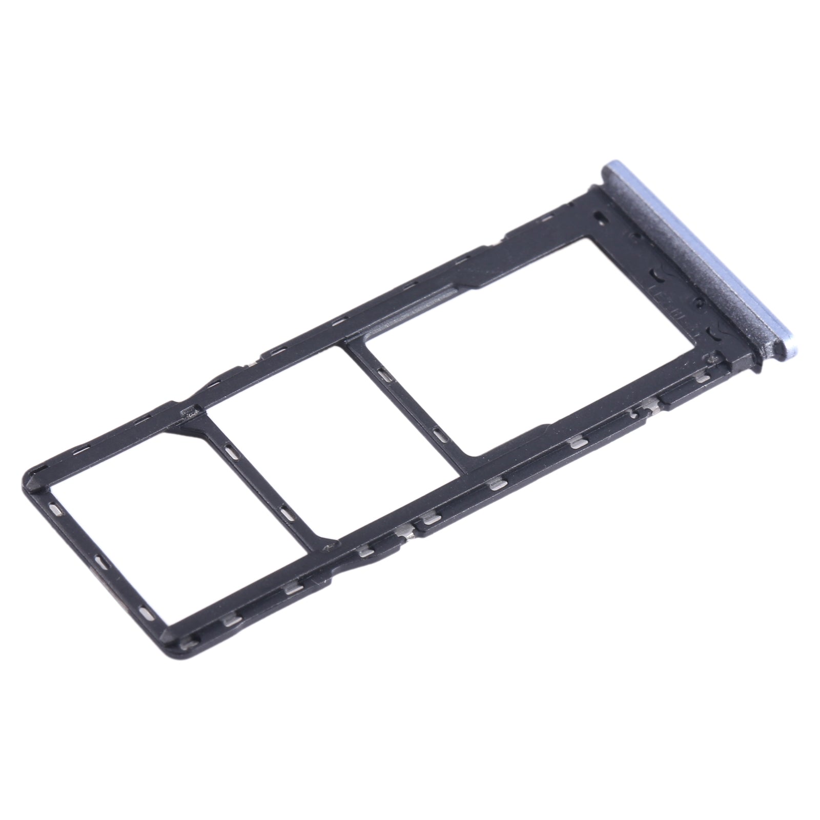 For Tecno Pova 2 SIM Card Tray + SIM Card Tray + Micro SD Card Tray (Baby Blue)