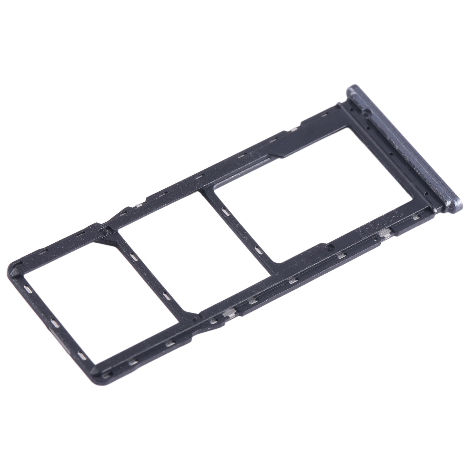 For Tecno Spark 7T SIM Card Tray + SIM Card Tray + Micro SD Card Tray (Black)