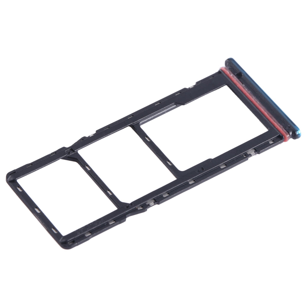 For Tecno Spark 8 SIM Card Tray + SIM Card Tray + Micro SD Card Tray (Green)