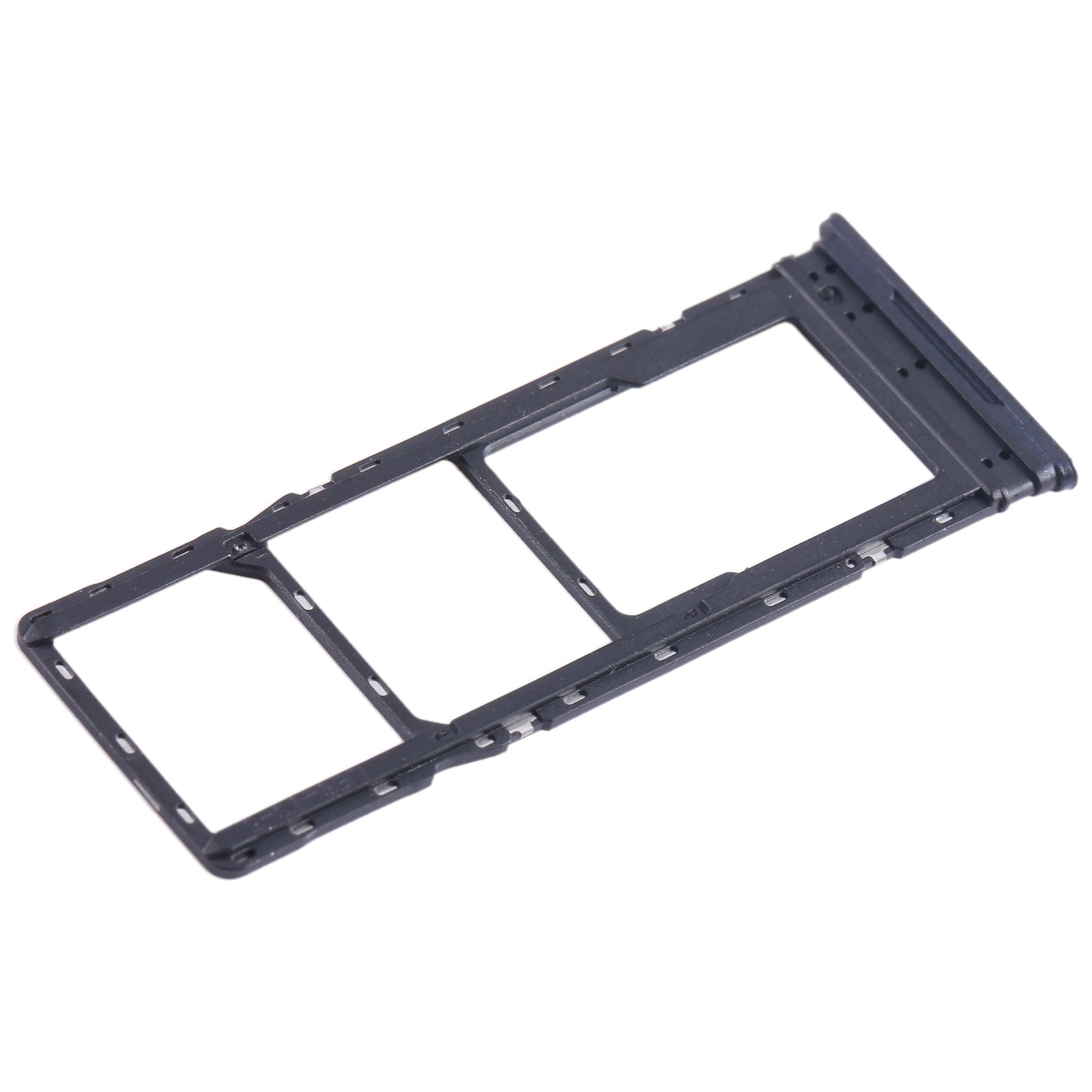 For Tecno Pova Neo SIM Card Tray + SIM Card Tray + Micro SD Card Tray (Black)