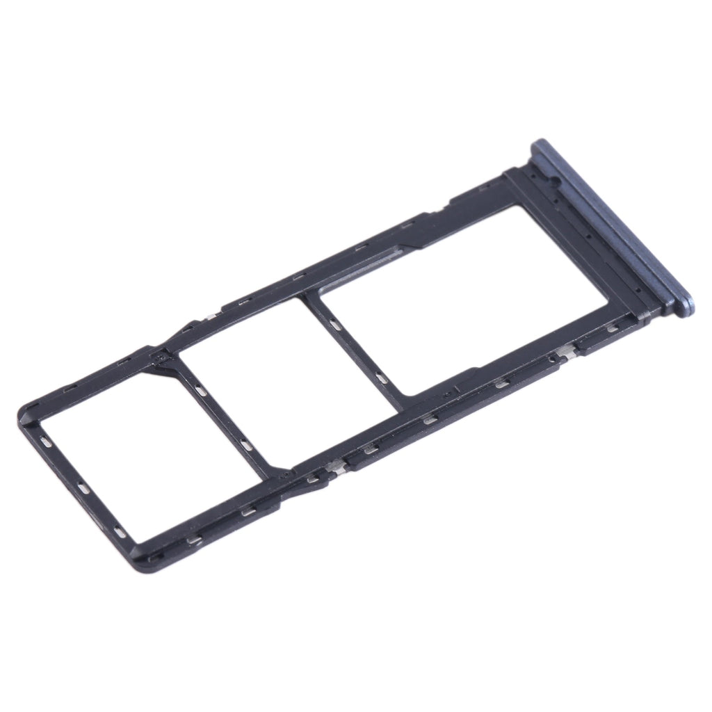 For Tecno Spark 8C KG5k SIM Card Tray + SIM Card Tray + Micro SD Card Tray (Blue)