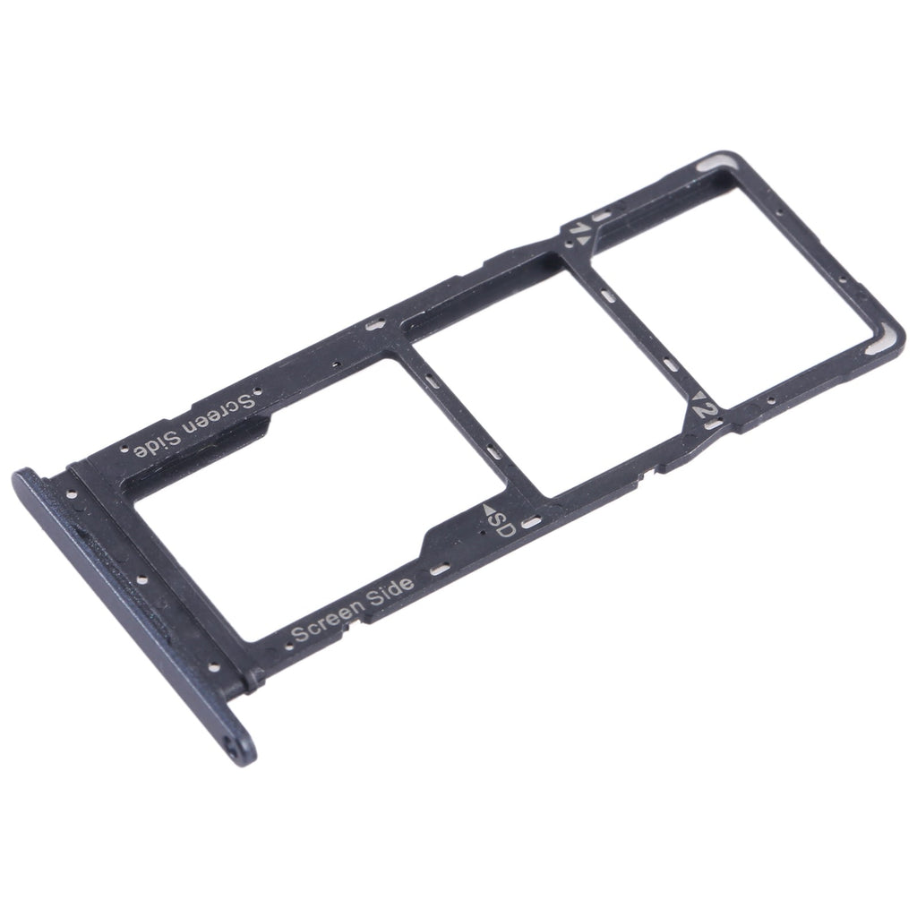 For Tecno Spark Go 2023 BF7n SIM Card Tray + SIM Card Tray + Micro SD Card Tray (Black)