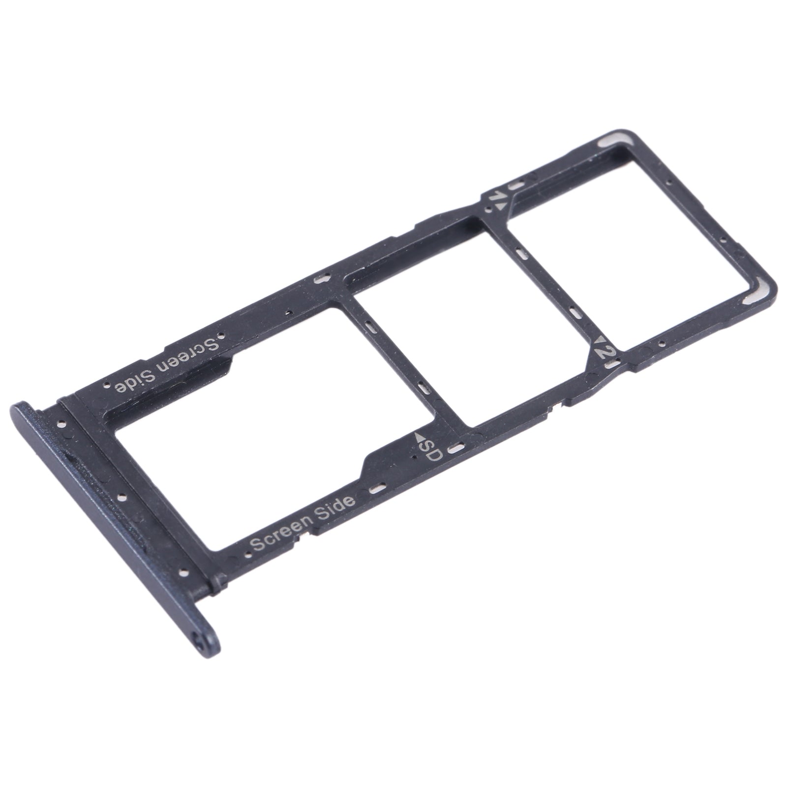 For Tecno Spark Go 2023 BF7n SIM Card Tray + SIM Card Tray + Micro SD Card Tray (Black)