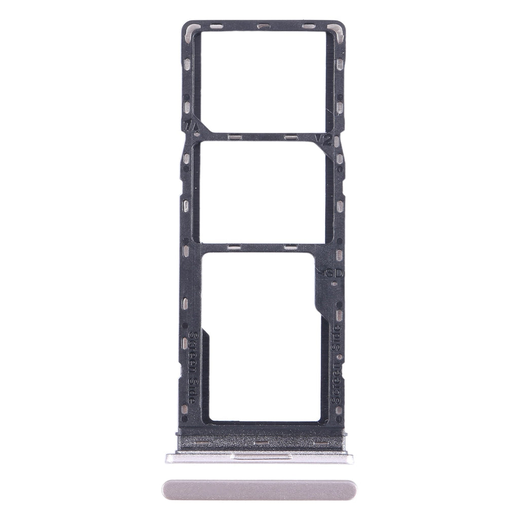 For Tecno Pop 7 Pro BF7 SIM Card Tray + SIM Card Tray + Micro SD Card Tray (Gold)