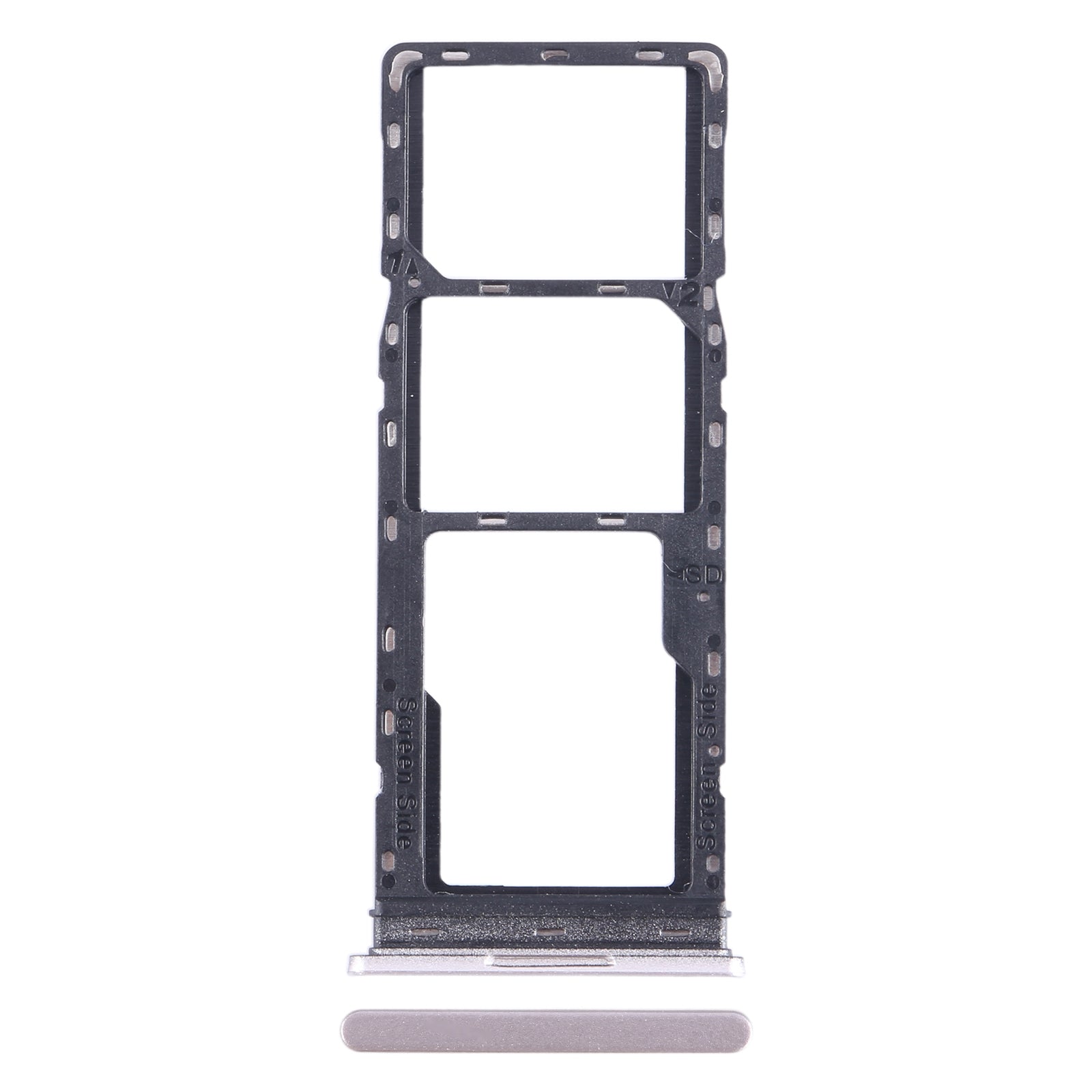 For Tecno Pop 7 Pro BF7 SIM Card Tray + SIM Card Tray + Micro SD Card Tray (Gold)