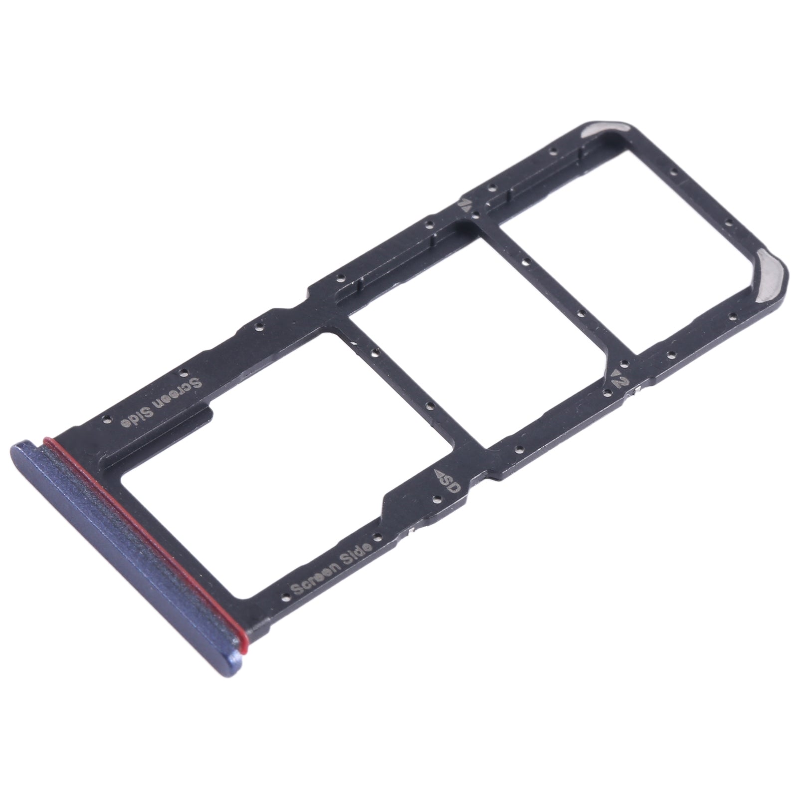 For Tecno Spark 10 Pro KI7 SIM Card Tray + SIM Card Tray + Micro SD Card Tray (Blue)